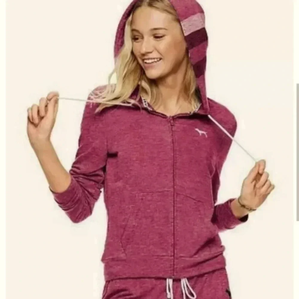 Vs pink hoodie X-small NWOT - Picture 1 of 8